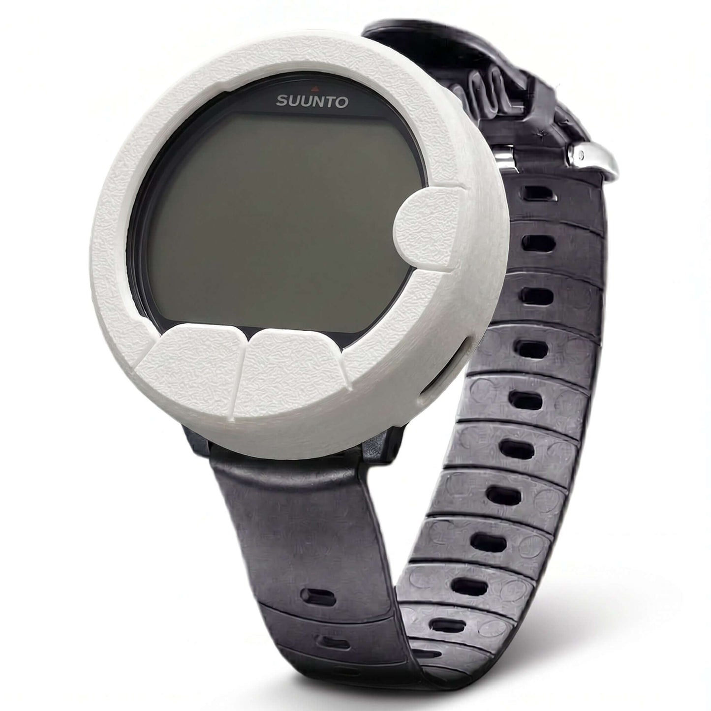 Hülle für Suunto Zoop – Schutz für einen bewährten Klassiker in weiß, ideal für Taucher.