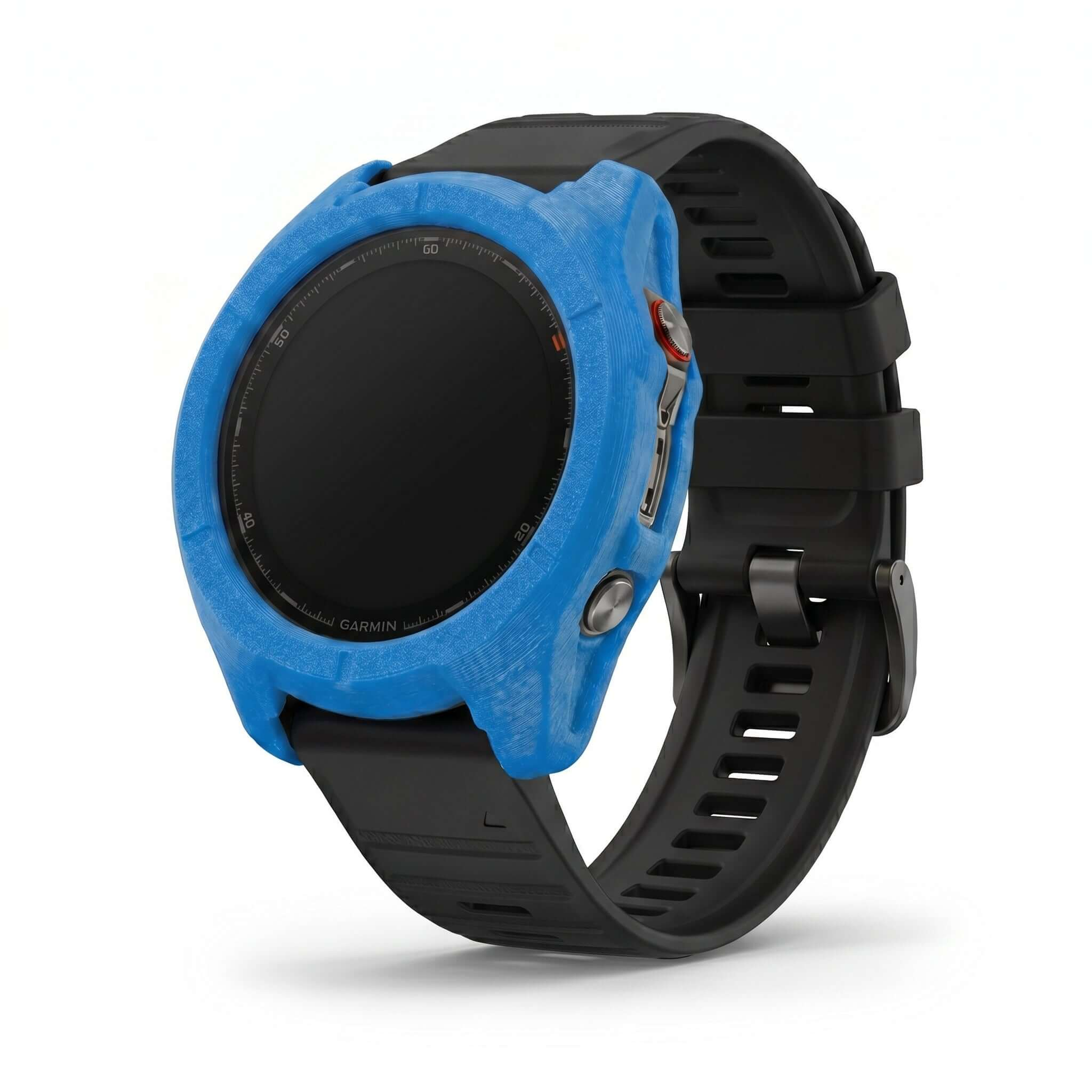 Hülle für Garmin Fenix 8 - 51mm in Blau, schützende TPU-Hülle für Smartwatch.