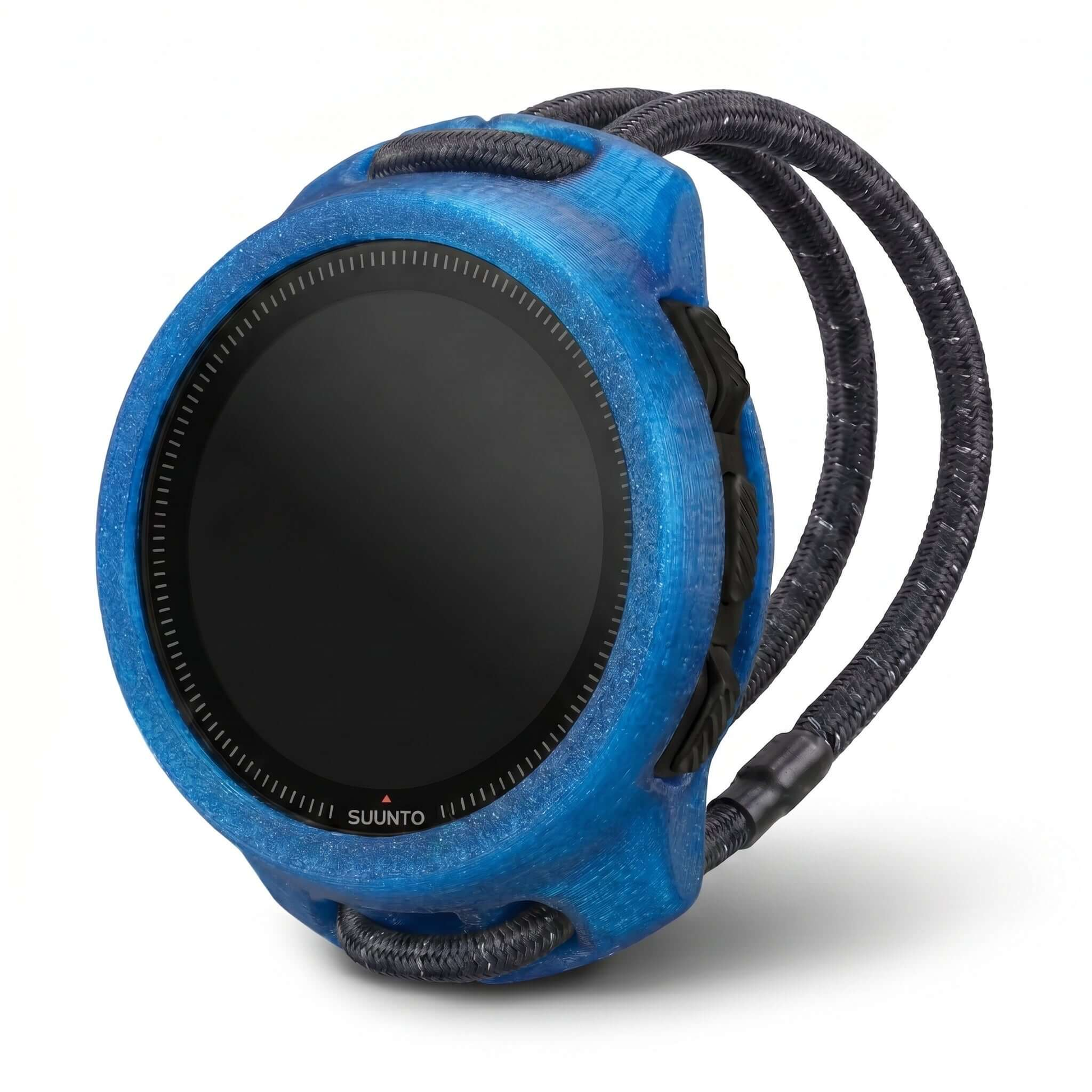 Hülle für Suunto Ocean & Nautic S Bungee in blauer TPU-Variante für optimalen Schutz und Flexibilität.