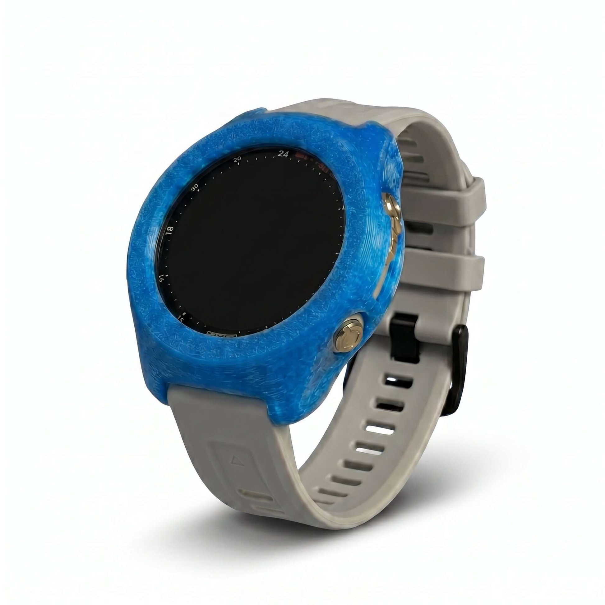Hülle für Garmin Descent MK3i 43mm in Blau, bietet optimalen Schutz und Funktionalität für Tauchabenteuer.
