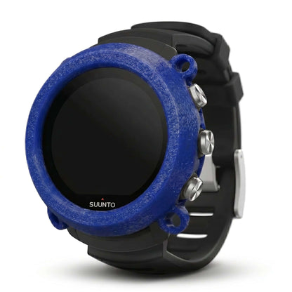 Hülle für Suunto D5 - Band + Bungeeösen in blau mit Schutz für Tauchcomputer.