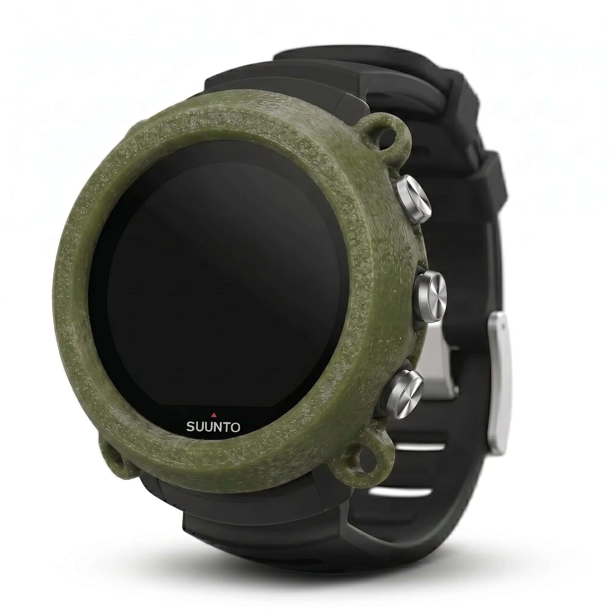 Hülle für Suunto D5 - Band + Bungeeösen zeigt eine schützende TPU-Hülle in grün für den Suunto D5 Tauchcomputer.