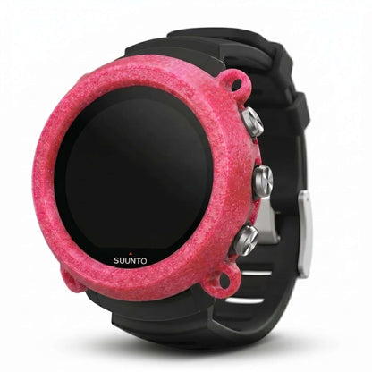 Hülle für Suunto D5 - Band + Bungeeösen in pinkem TPU mit Sicherheitsösen