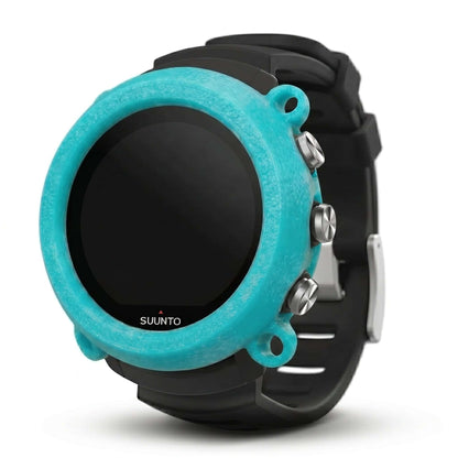 Hülle für Suunto D5 - Band + Bungeeösen in türkis mit Tauchcomputer