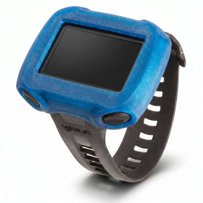 Hülle für Mares Quad / Quad Air / Quad CI / Quad 2 in blauer TPU-Hülle, schützt Tauchcomputer und bietet einfache Bedienung.