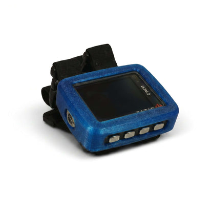 Hülle für Ratio iX3M 2, blauer TPU-Schutz für den Tauchcomputer mit Tasten und Display.