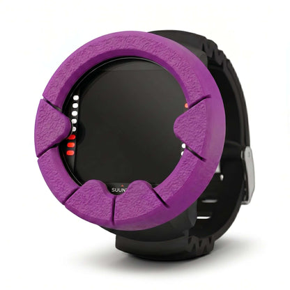 Hülle für Suunto Zoop Novo in lila, schützende TPU-Hülle für Tauchcomputer, stoßfest und kratzsicher.