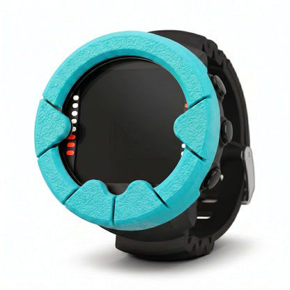 Hülle für Suunto Zoop Novo in türkis, schützt Tauchcomputer vor Kratzern und Stößen.