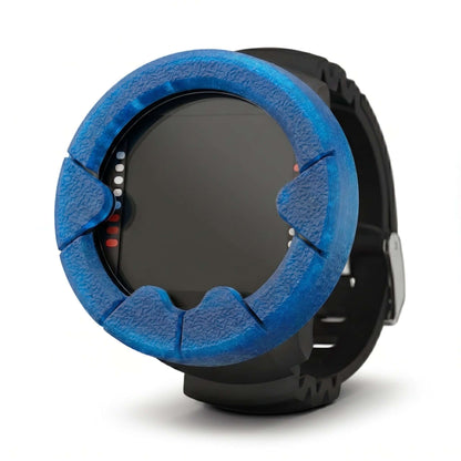 Hülle für Suunto Zoop Novo in blau, stoßabsorbierend und schützend für Taucheruhren.