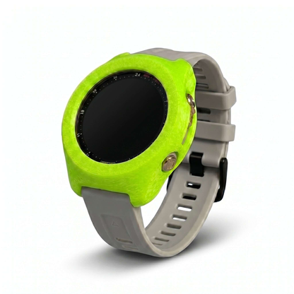 Hülle für Garmin Descent MK3i 43mm in leuchtendem Grün auf Tauchcomputer, bietet optimalen Schutz und Stil.