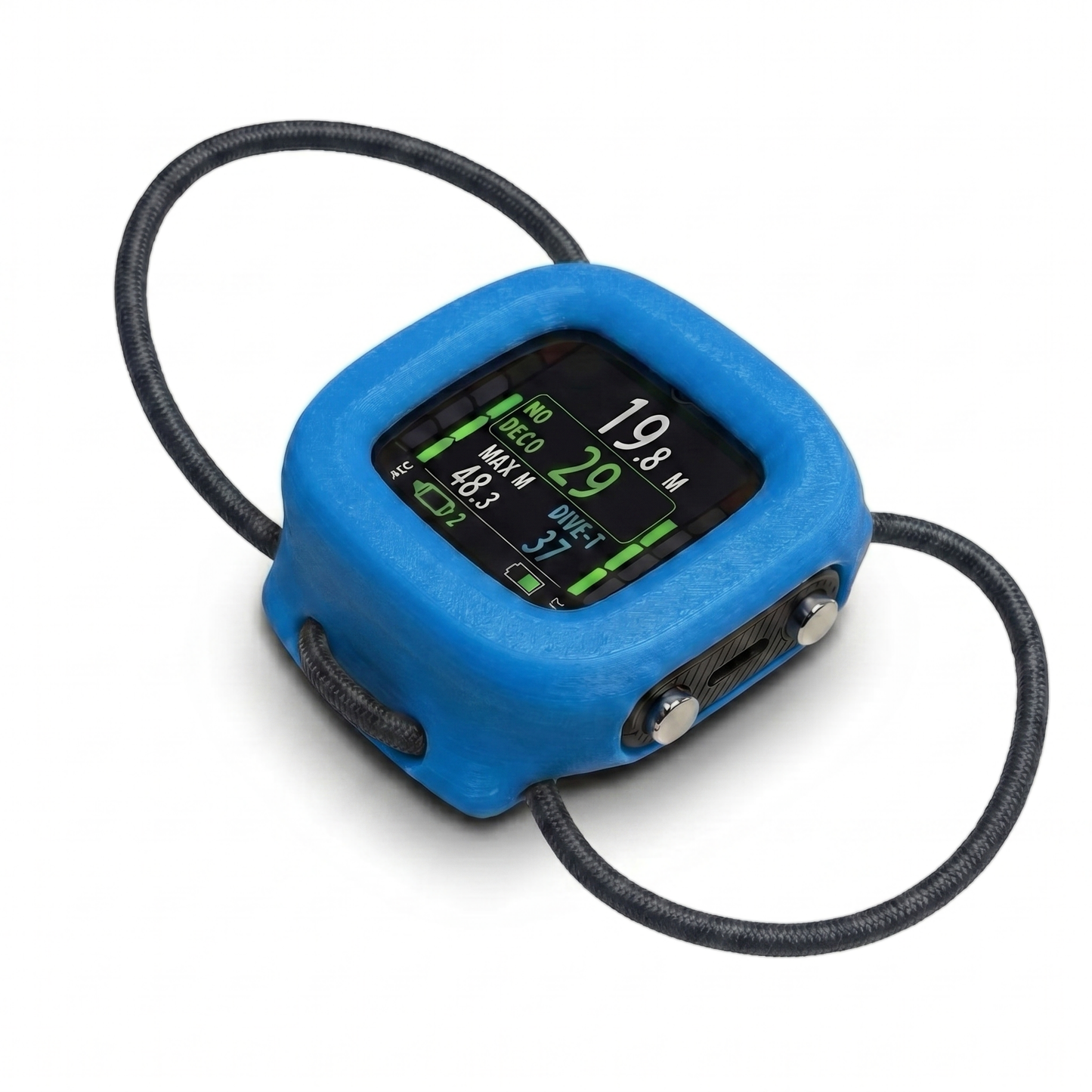 Hülle für Aqualung i330r Bungee - Blauer Schutz für Tauchcomputer mit flexibler Ausführung.