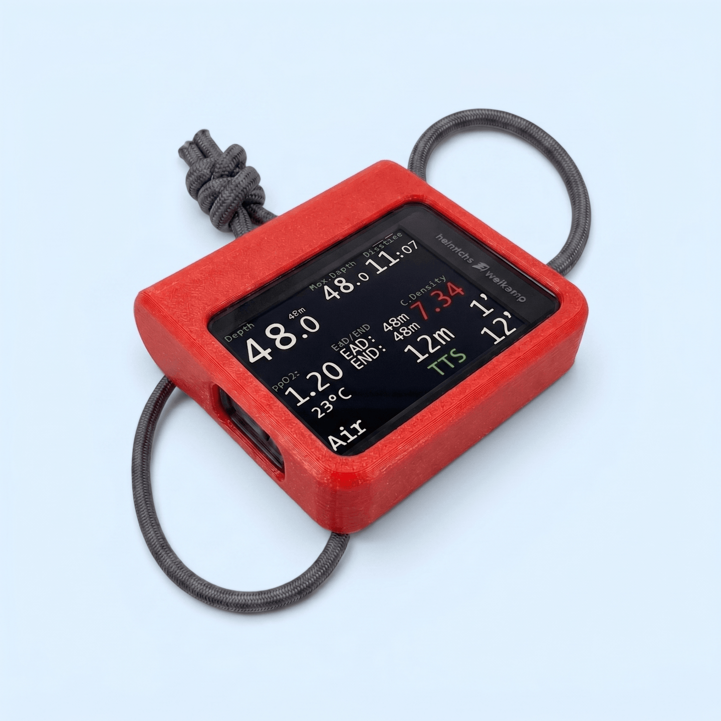 Hülle für OSTC plus (ab 2022) in roter TPU-Design, Schutz für Taucher mit vielseitigen Funktionen.