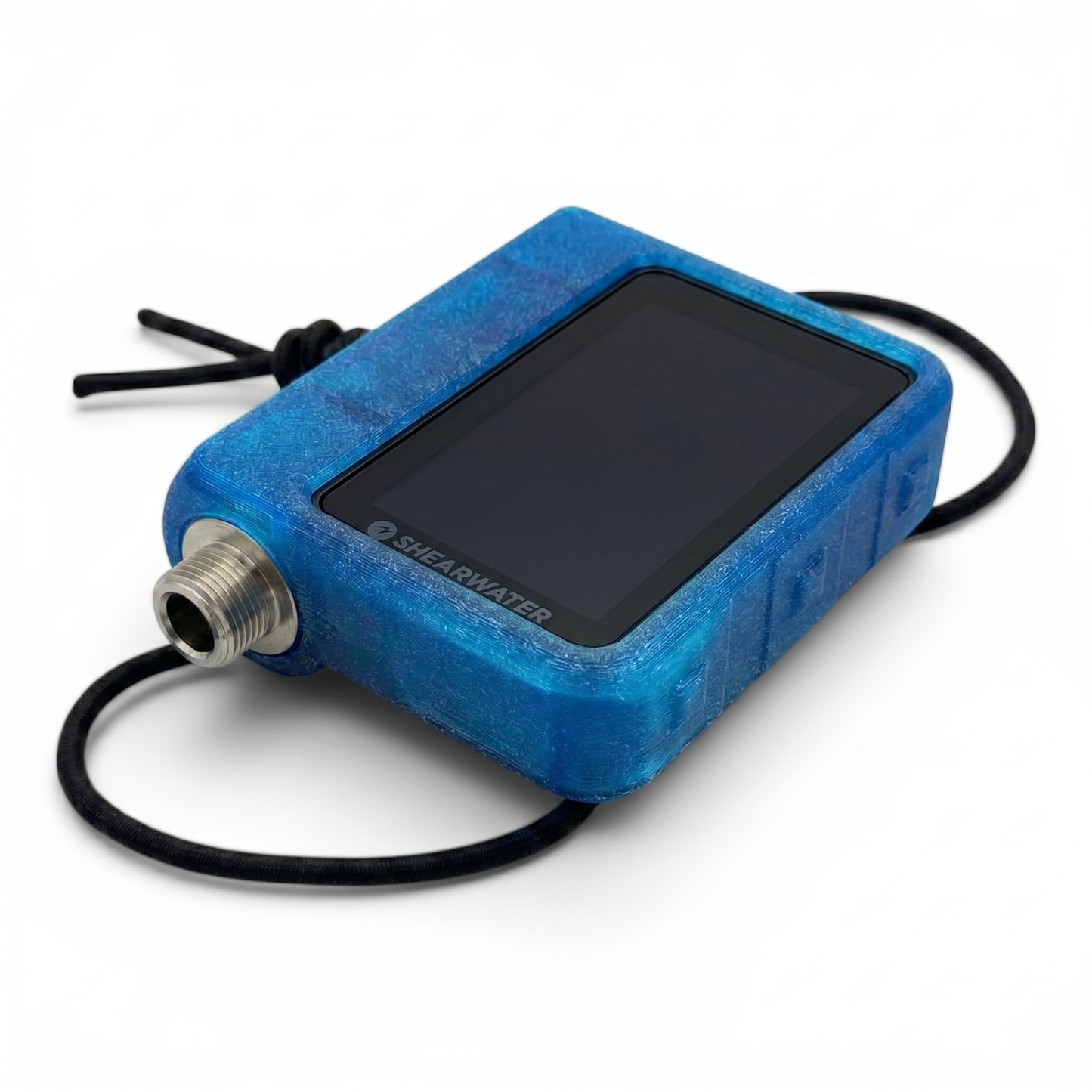 Hülle für OSTC4 in blau, maßgeschneiderter Schutz für den Tauchcomputer von Heinrichs Weikamp.