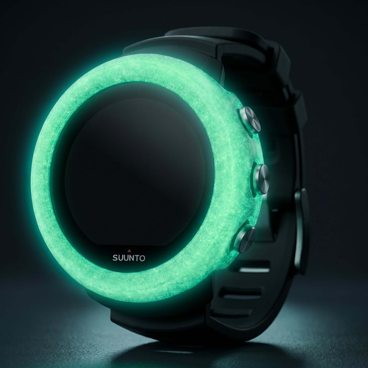 Hülle für Suunto D5 - Band mit leuchtendem Rand, idealer Schutz für Tauchcomputer in stylischem Design.