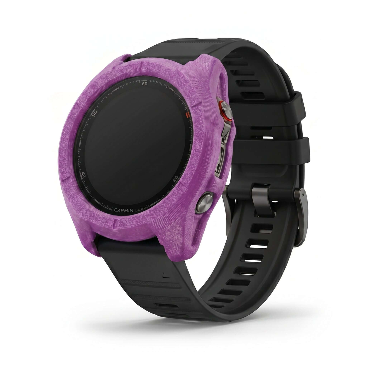 Hülle für Garmin Fenix 8 - 51mm in lila, schützt die Smartwatch vor Kratzern und Stößen.
