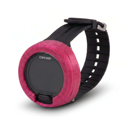 Hülle für Cressi Leonardo in pink, schützende TPU-Hülle für den Cressi Donatello Tauchcomputer.