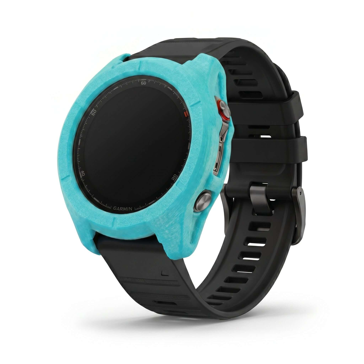 Hülle für Garmin Fenix 8 - 51mm in türkis, schützt vor Kratzern und Stößen, ideal für Sport und Alltag.