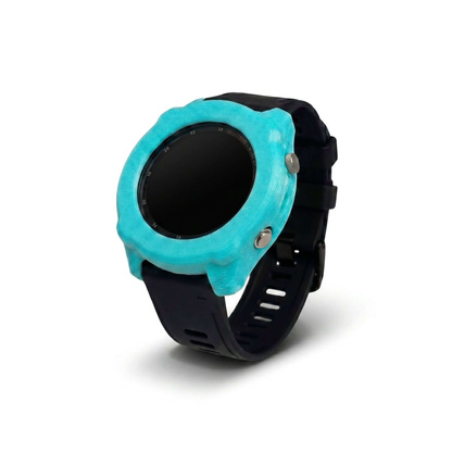 Hülle für Garmin Descent MK2i in cyan für optimalen Schutz des Tauchcomputers.