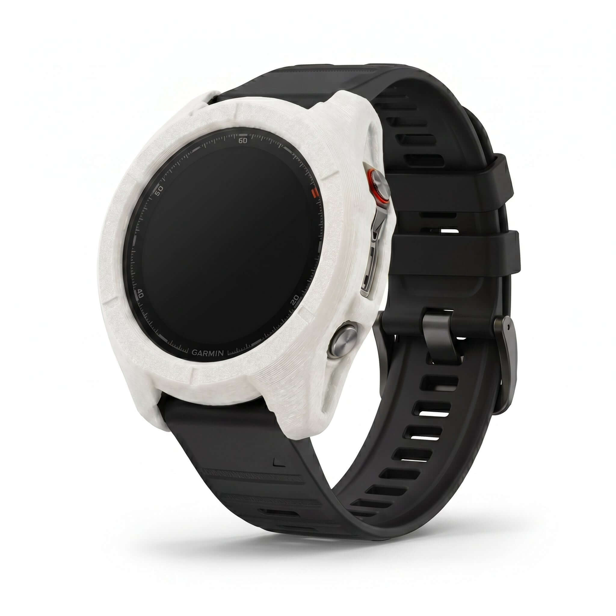 Hülle für Garmin Fenix 8 - 51mm, schützende TPU-Hülle in Weiß für die Garmin Fenix 8 Smartwatch.